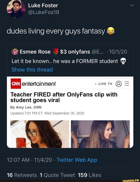 esmee rose leaked|Teacher Gets Fired After Her “OnlyFans” Clip With Student Goes。